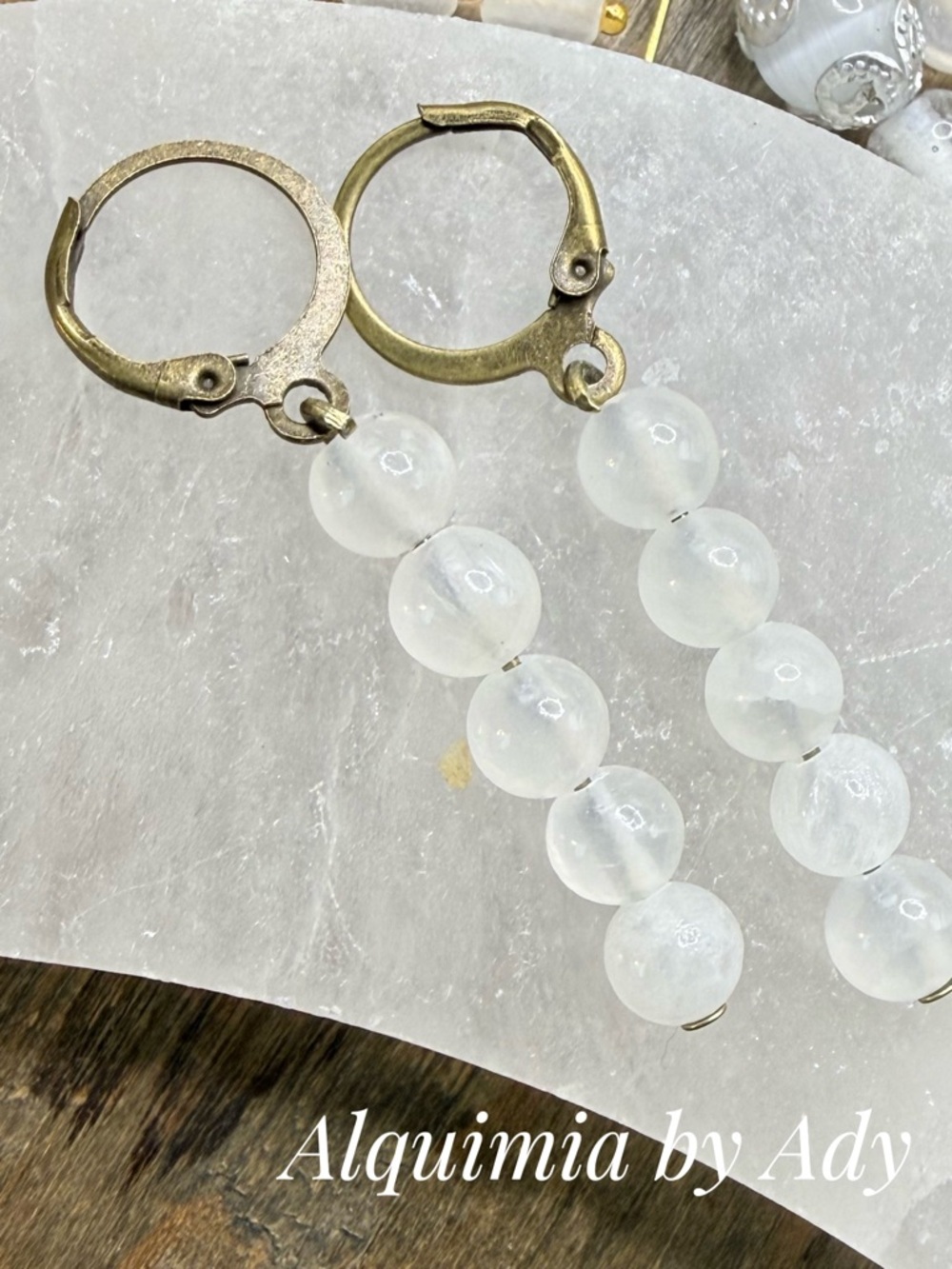 ⭐ SELENITE Crystal Drop Earrings